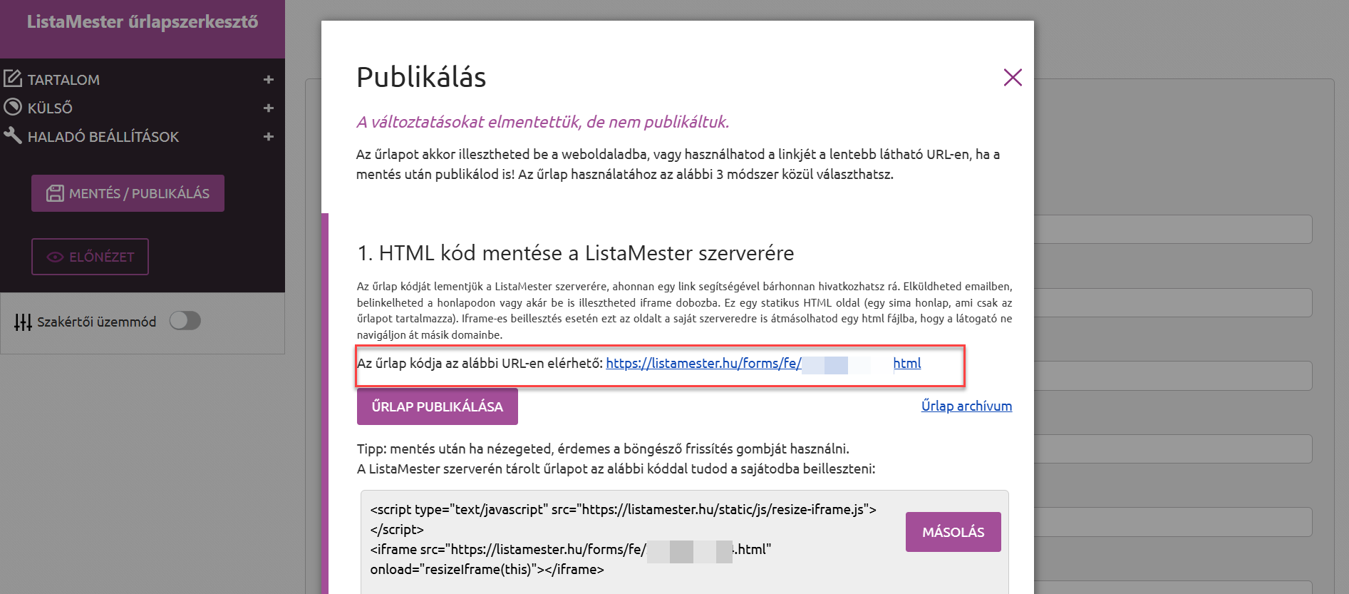 ListaMester - Útmutató - Meghívás