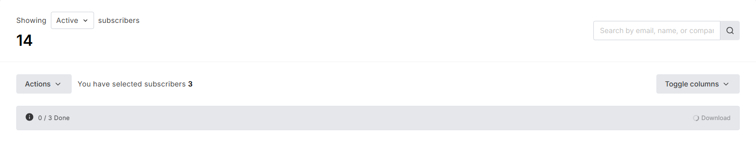 MailerLite- CSV letöltése