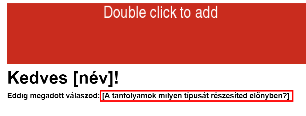 Listamester - Kézikönyv - Levelek - Levél szerkesztése - adatmező beszúrása