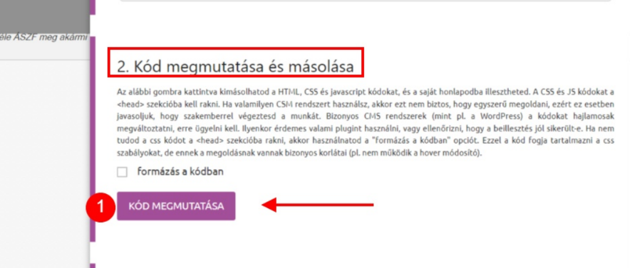 Listamester - Kézikönyv - Űrlapok - Általános tudnivalók - Nyers html kód beillesztés