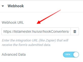 Listamester - Útmutatók - Elementor űrlap - Beállítás 04