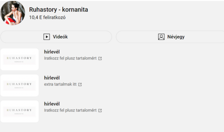 Listamester - Blog - Ruhastory - videó feliratkozás