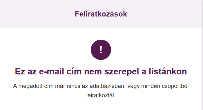 Listamester-Kézikönyv-Űrlapok - Több csoportos feliratkozó űrlapok - A példa űrlap