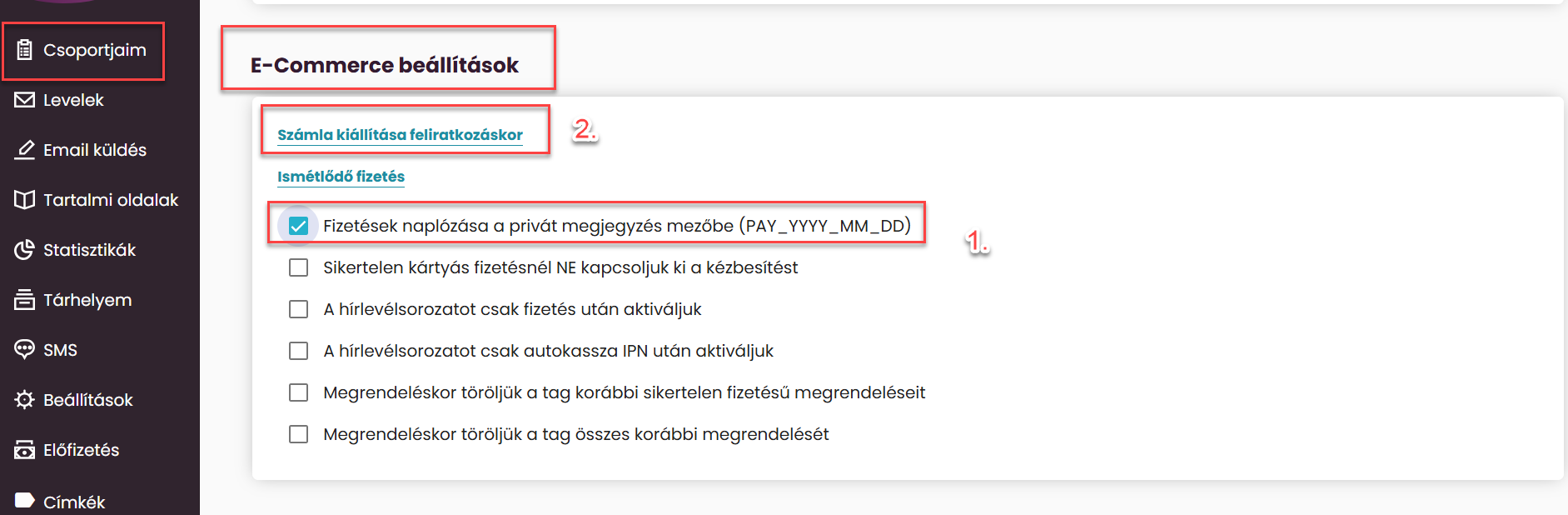 ListaMester - Útmutató - Új számla létrehozása